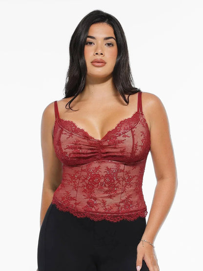 Camisole de Contournement en Dentelle