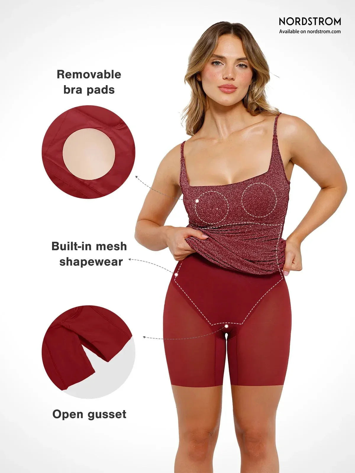 Robe Midi Sculptante en Tricot Métallique Shapewear Bodycon