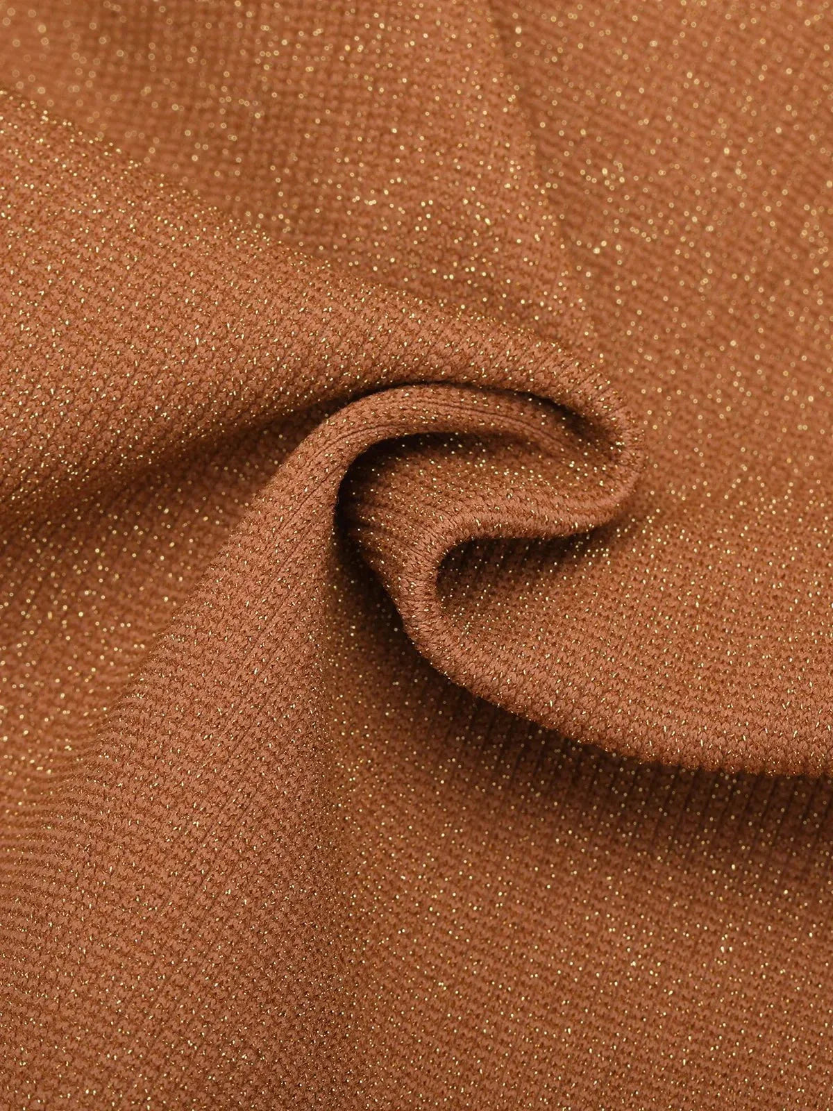 Robe Sculptante Métallique Sans Couture