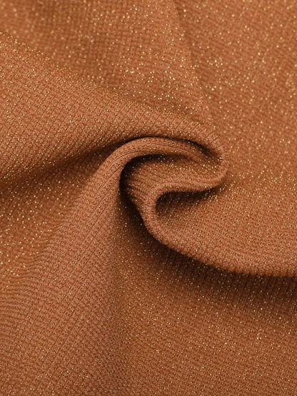 Robe Sculptante Métallique Sans Couture