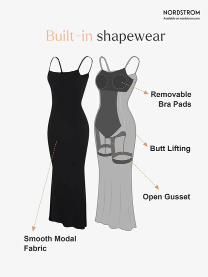 Robe Maxi Slimming Modal Shapewear
