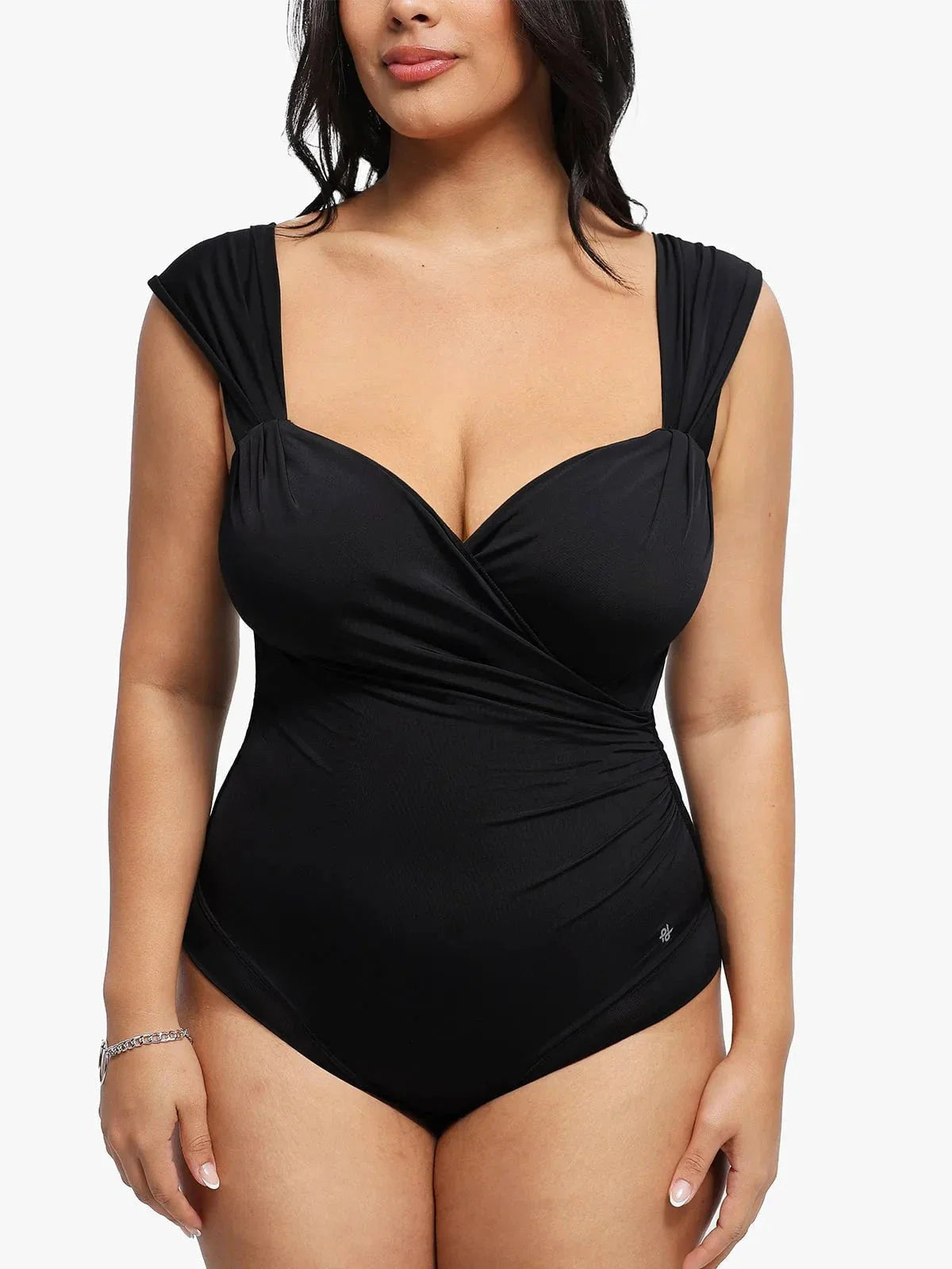Body Shapewear Décolleté en Cœur à Manches Courtes
