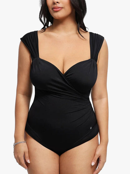 Body Shapewear Décolleté en Cœur à Manches Courtes