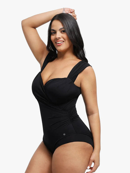 Body Shapewear Décolleté en Cœur à Manches Courtes