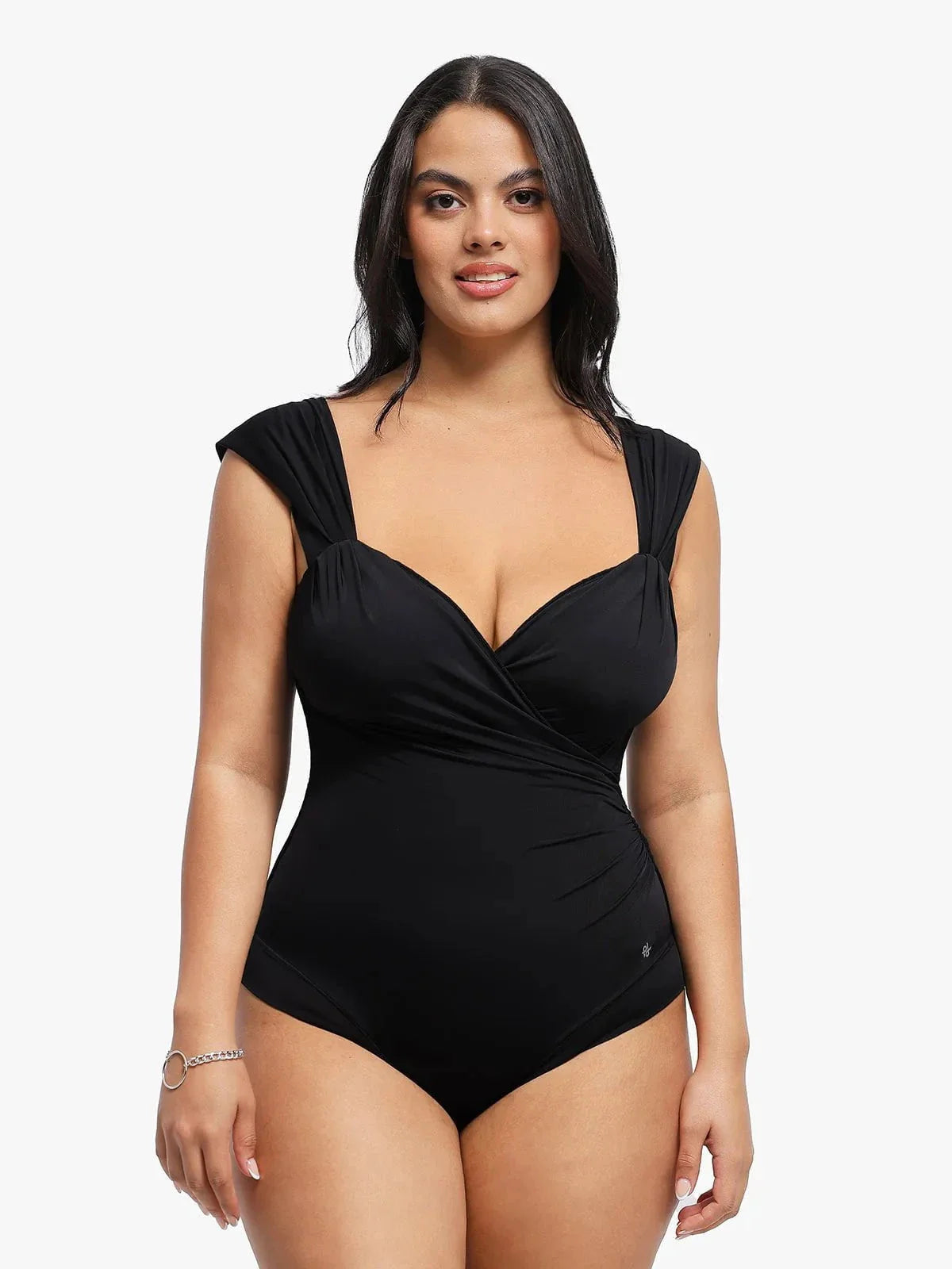 Body Shapewear Décolleté en Cœur à Manches Courtes