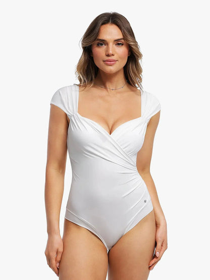 Body Shapewear Décolleté en Cœur à Manches Courtes
