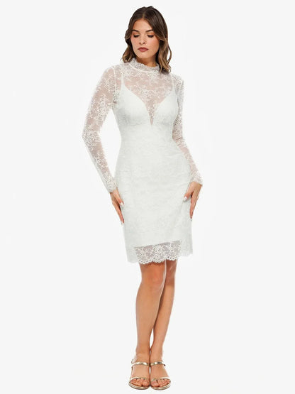 Robe Sculptante en Dentelle 2-en-1
