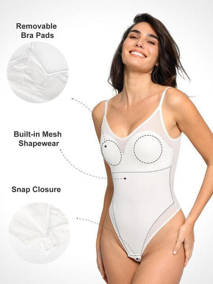 Body Camisole en Maille Illusion Minceur