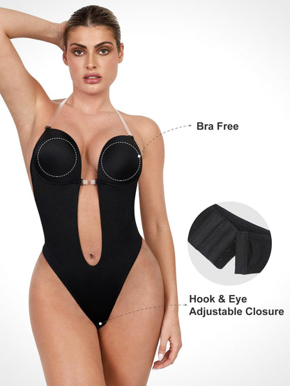 Body sans manches sculptant dos nu