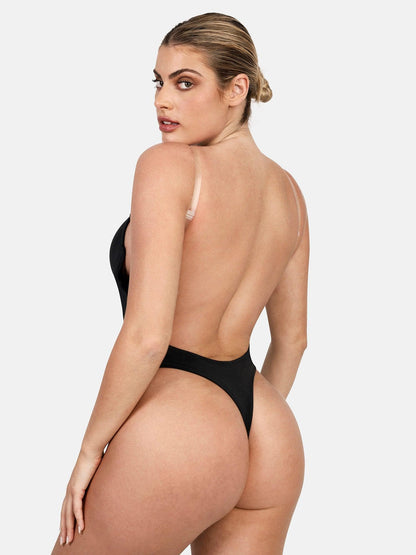 Body sans manches sculptant dos nu