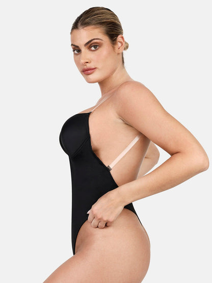 Body sans manches sculptant dos nu