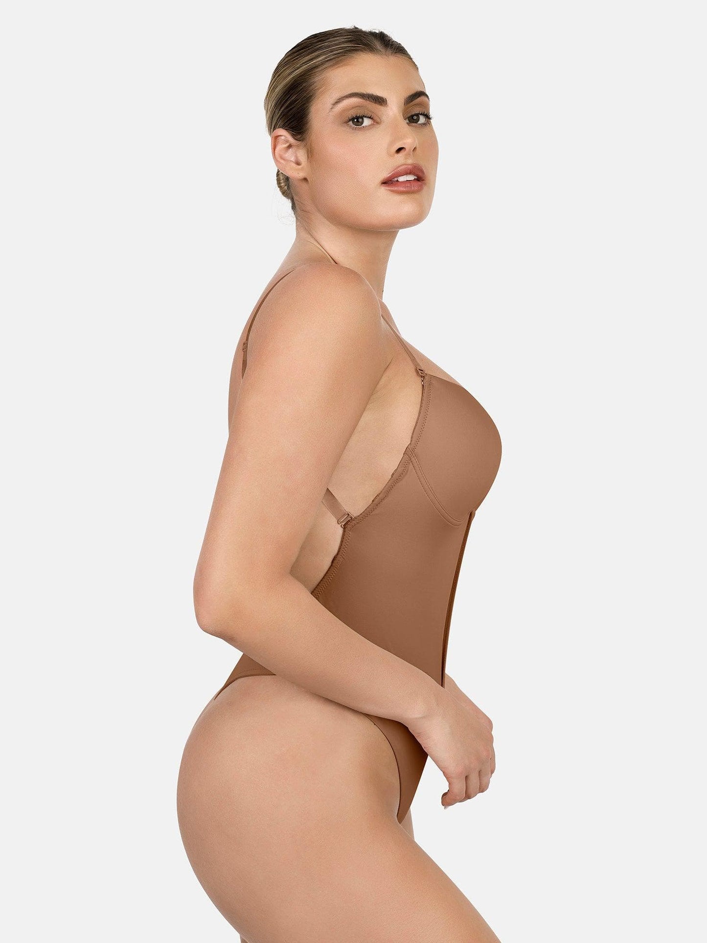 Body sans manches sculptant dos nu