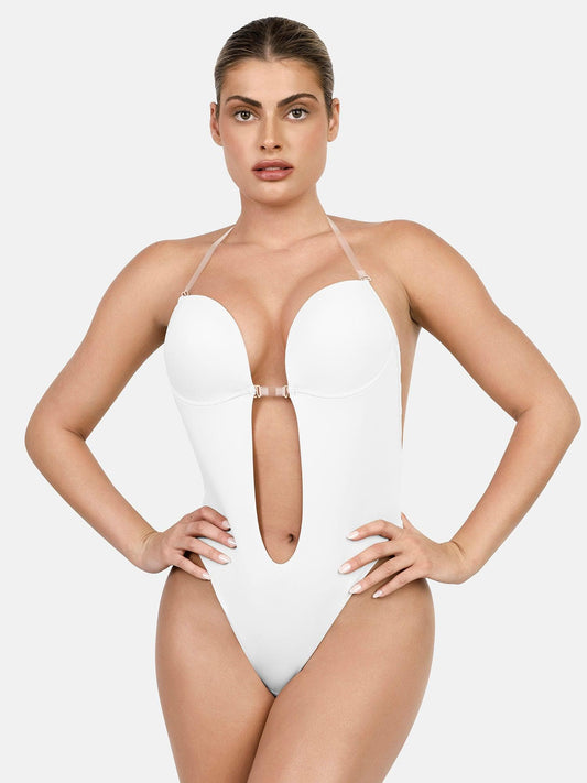 Body sans manches sculptant dos nu