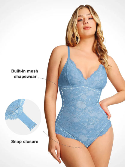 Body en Dentelle Complète Shapewear Contrôle Ferme