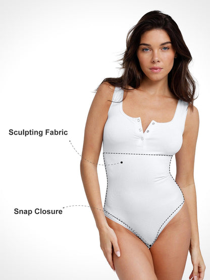 Body en Modal Seamless Shapewear à Encolure Henley