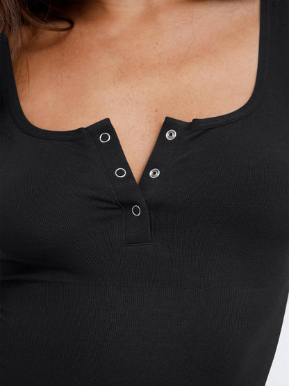 Body en Modal Seamless Shapewear à Encolure Henley