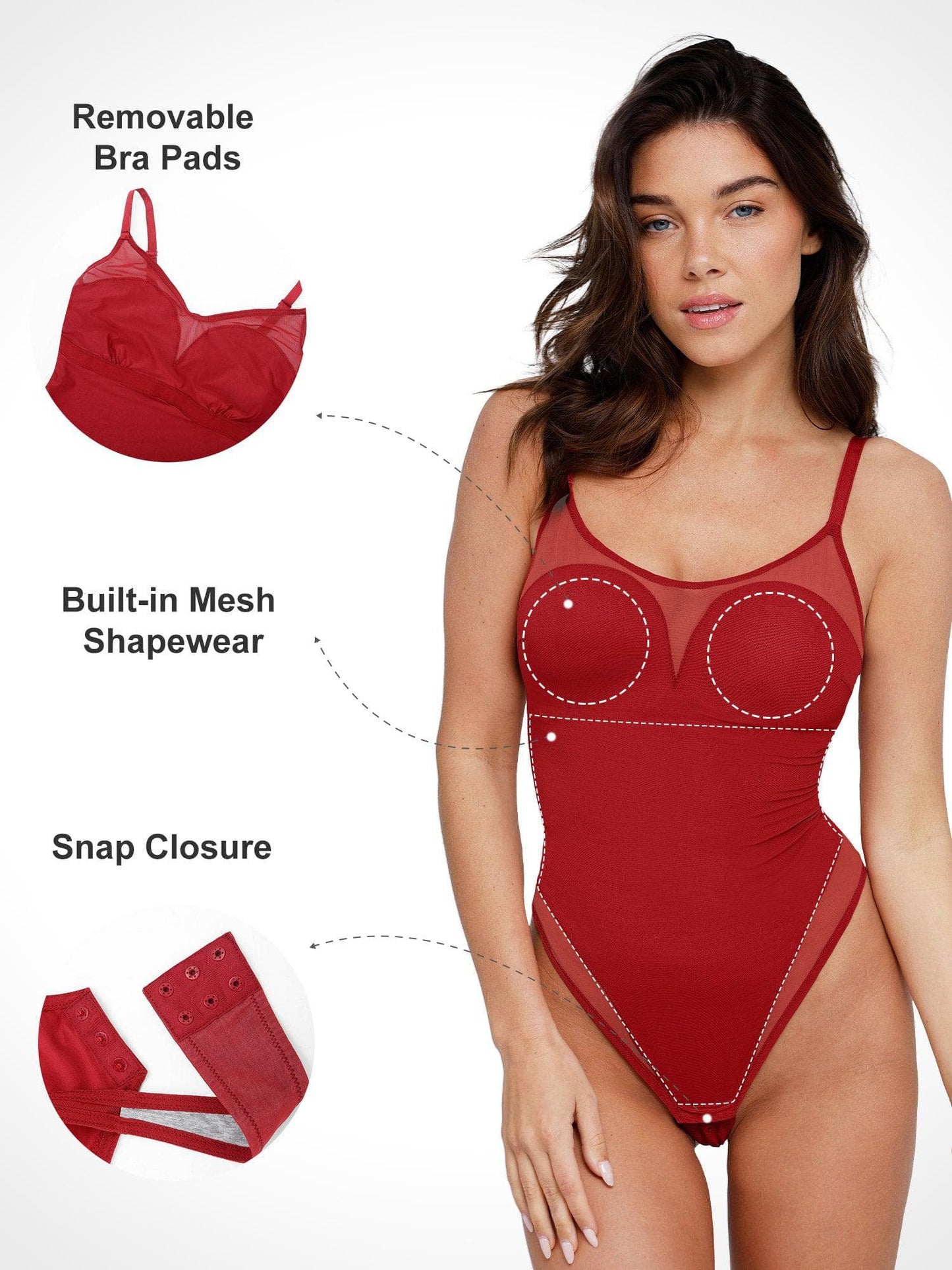 Body Camisole en Maille Illusion Minceur