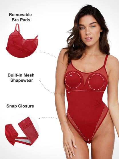 Body Camisole en Maille Illusion Minceur