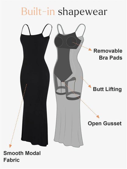 Robe Maxi Slimming Modal Shapewear