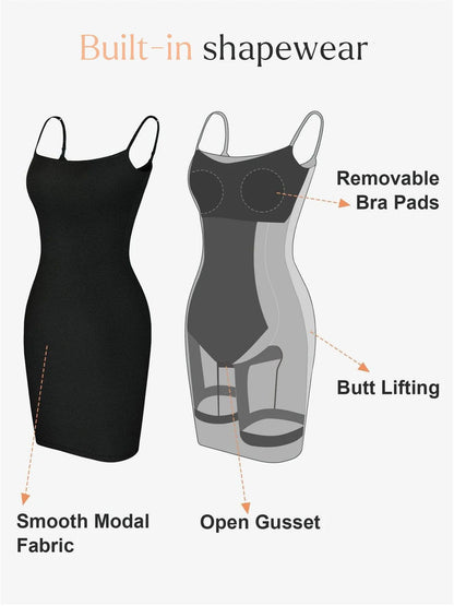 Robe Mini Slip Liftante en Modal Uni