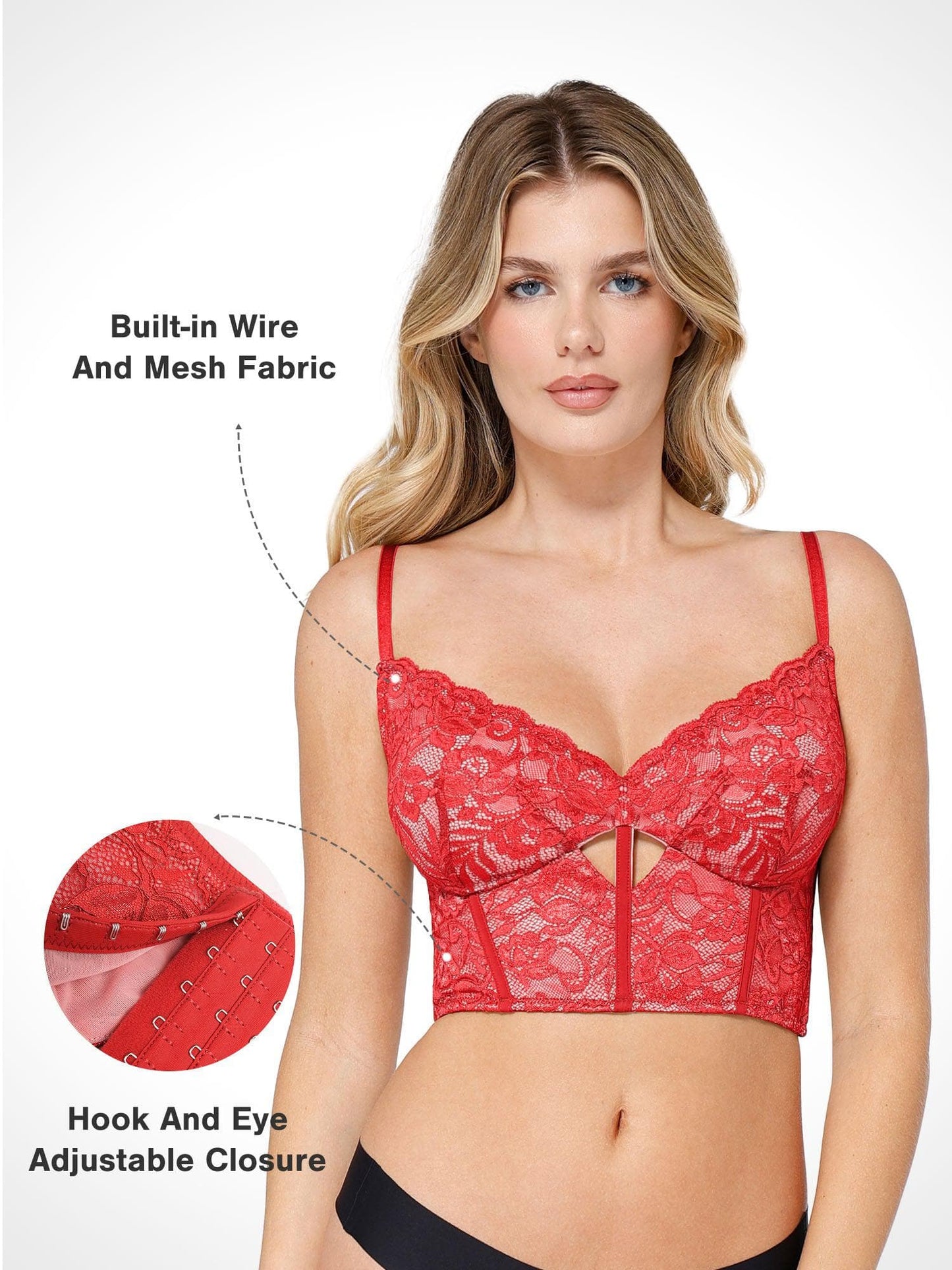 Soutien-gorge en dentelle shapewear ou jupe midi amincissante