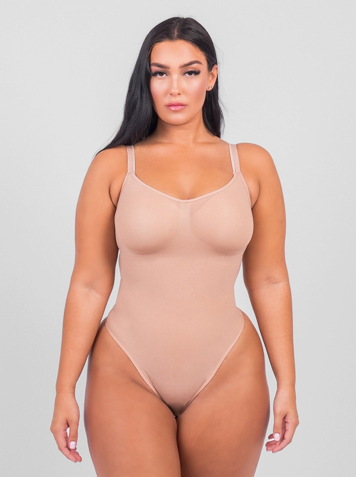 Stefanie - Body sans couture avec bretelles spaghetti