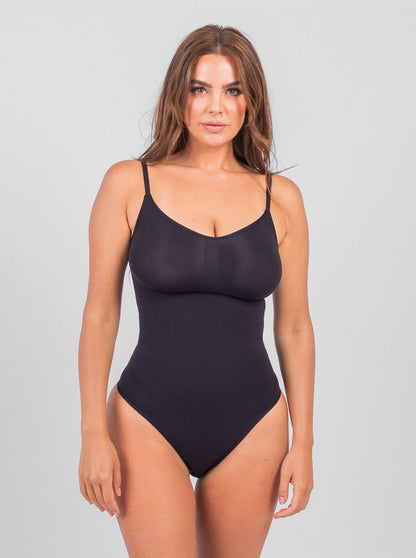 Stefanie - Body sans couture avec bretelles spaghetti