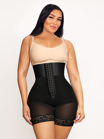 Valentina 2.0 - Body Sculptant Hautement Taillé avec 3 Rangées de Crochets et Baleines